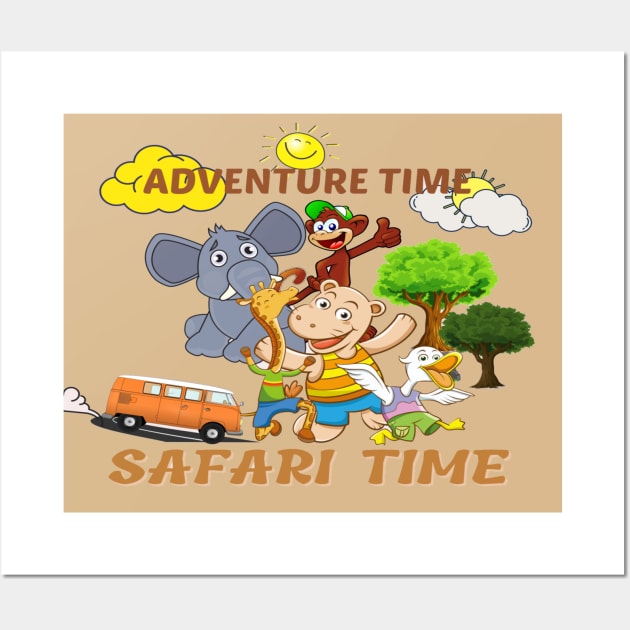 Adventure time, Safari time Wall Art by Kikapu creations